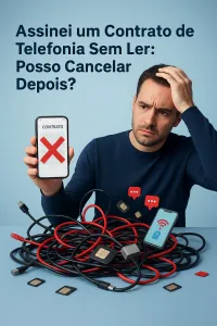 Imagem principal do artigo Assinei um Contrato de Telefonia Sem Ler: Posso Cancelar Depois?